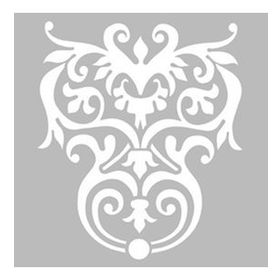 Artekil Damask 8 30x30 cm Fayans Duvar Mobilya Stencil Boyama Şablonu