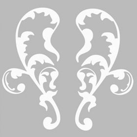 Artekil Damask 9 30x30 cm Fayans Duvar Mobilya Stencil Boyama Şablonu