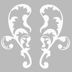 Artekil Damask 9 30x30 cm Fayans Duvar Mobilya Stencil Boyama Şablonu