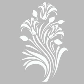 Artekil Damask Çerçeve 30x30 cm Fayans Duvar Mobilya Stencil Boyama Şablonu