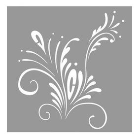 Artekil Damask Çerçeve 30x30 cm Fayans Duvar Mobilya Stencil Boyama Şablonu