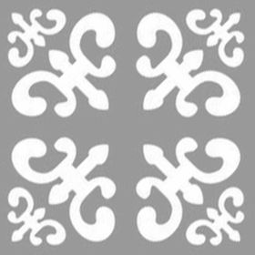 Artekil Damask Kathy 30x30 cm Fayans Duvar Mobilya Stencil Boyama Şablonu