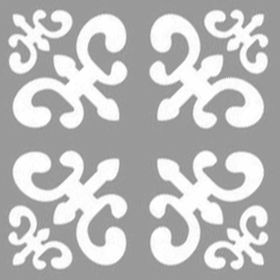 Artekil Damask Kathy 30x30 cm Fayans Duvar Mobilya Stencil Boyama Şablonu