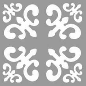 Artekil Damask Kathy 30x30 cm Fayans Duvar Mobilya Stencil Boyama Şablonu