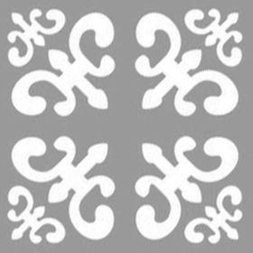 Artekil Damask Kathy 30x30 cm Fayans Duvar Mobilya Stencil Boyama Şablonu