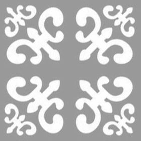 Artekil Damask Kathy 30x30 cm Fayans Duvar Mobilya Stencil Boyama Şablonu
