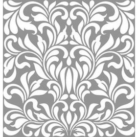 Artekil Damask Spiral 30x30 cm Fayans Duvar Mobilya Stencil Boyama Şablonu