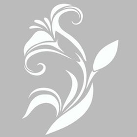 Artekil Damask Zambak 30x30 cm Fayans Duvar Mobilya Stencil Boyama Şablonu