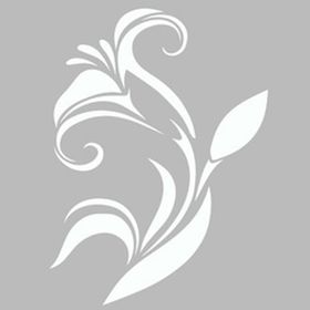 Artekil Damask Zambak 30x30 cm Fayans Duvar Mobilya Stencil Boyama Şablonu