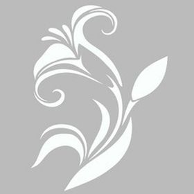 Artekil Damask Zambak 30x30 cm Fayans Duvar Mobilya Stencil Boyama Şablonu