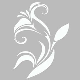 Artekil Damask Zambak 30x30 cm Fayans Duvar Mobilya Stencil Boyama Şablonu