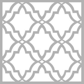 Artekil Fas Karo Desen 30x30 cm Fayans Duvar Mobilya Stencil Boyama Şablonu