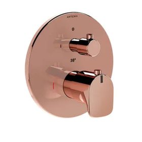 Artema A4269526 Root Round Sıva Üstü Grubu Bakır Ankastre Termostatik Duş Bataryası