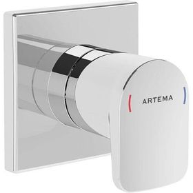 Artema A42729 Root Square Sıva Üstü Krom Ankastre Stop Valf