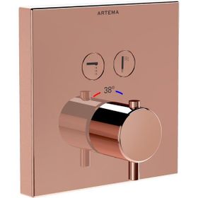 Artema A4274629 Soft Bakır Aquaheat Square Ankastre Termostatik Banyo Bataryası