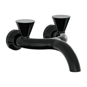 Artema A4274839 Parlak Siyah Liquid Duvardan Lavabo Bataryası