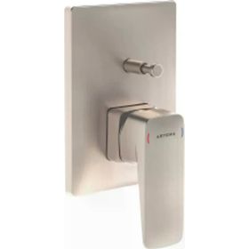 Artema A4275234 Root Square Sıva Üstü Fırçalı Nikel Ankastre Banyo Bataryası