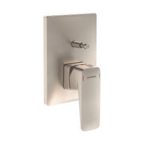 Artema A4275234 Root Square Sıva Üstü Fırçalı Nikel Ankastre Banyo Bataryası