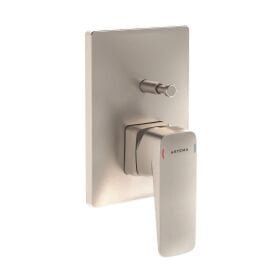 Artema A4275234 Root Square Sıva Üstü Fırçalı Nikel Ankastre Banyo Bataryası