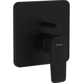 Artema A4282836 Root Square Mat Siyah Ankastre Banyo Bataryası