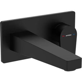 Artema A4318036 Mat Siyah Flow Square Ankastre Lavabo Bataryası