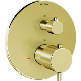 Artema A4325874 Soft Altın Root Round Ankastre termostatik Banyo Bataryası