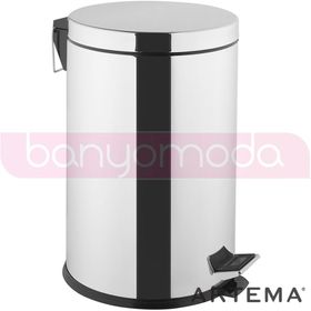 Artema A44017 Arkitekta 20 lt Çelik Yavaş Kapanır Çöp Kovası