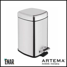 Artema A44056 Arkitekta 12 lt Çelik Çöp Kovası