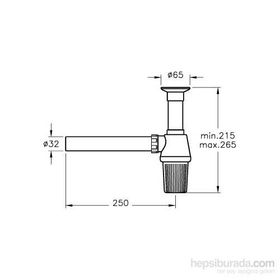 Artema A45110 Plastik Lavabo Sifon Seti