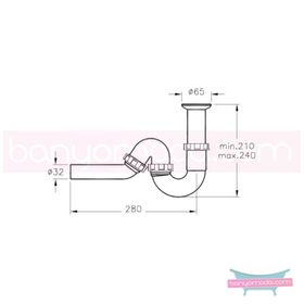 Artema A45110 Plastik Lavabo Sifon Seti
