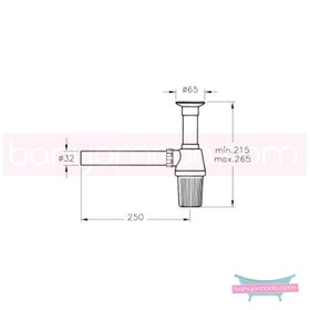 Artema A45110 Plastik Lavabo Sifon Seti