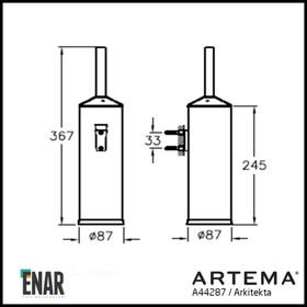 Artema Arkitekta A44287 Tuvalet Fırçası