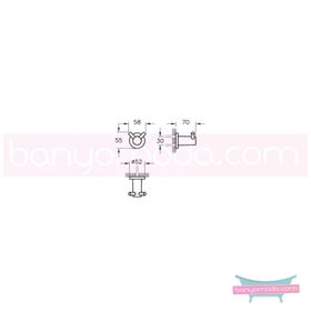Artema Ilia A44391 Ikili Banyo Askılık