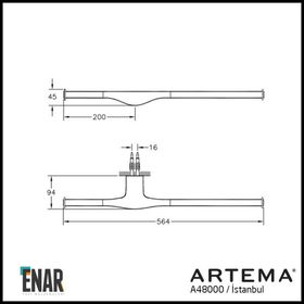 Artema İstanbul A48000 Uzun Havluluk Ve Tuvalet Kağıtlığı
