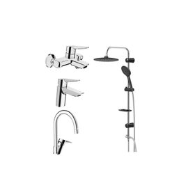 Artema Solid S Lavabo, Banyo, Eviye Batarya Ve Valtemo Tepe Duş Seti VS-5280