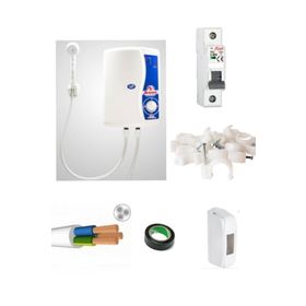 Artemis Elektro Model Elektrikli Şofben 9 mt Kablolu Tam Takım Set