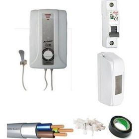 Artemis Lion 9000 w Yüksek Isı 3 mt Kablolu Tam Takım Set Şofben