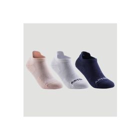 Artengo RS160 Gri Kısa Konçlu Çocuk 3'lü Tenis Çorabı