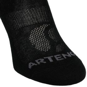 Artengo RS160 Koyu Gri Orta Boy Konçlu Yetişkin 3'lü Paket Çorap