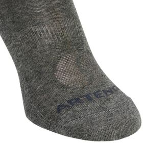 Artengo RS160 Koyu Gri Orta Boy Konçlu Yetişkin 3'lü Paket Çorap