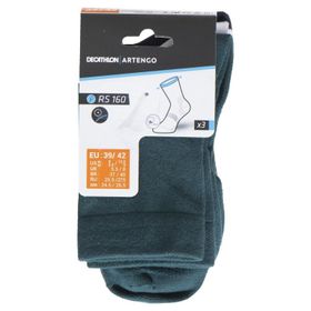 Artengo RS160 Siyah Uzun Konçlu Yetişkin 3'lü Tenis Çorabı