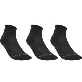 Artengo RS500 Siyah Kısa Konçlu Yetişkin 3'lü Paket Spor Çorabı