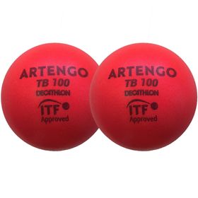 Artengo TB100 Kırmızı 9 cm 2 Adet Sünger Tenis Topu