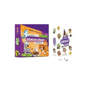 Artenino Neşeli Hayvanlar 12 Büyük Parça Dokun Hisset Puzzle