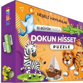 Artenino Neşeli Hayvanlar 12 Büyük Parça Dokun Hisset Puzzle