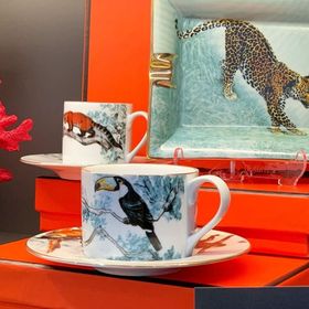 Arter Home Jungle Serisi Beyaz 2'li Fincan Takımı