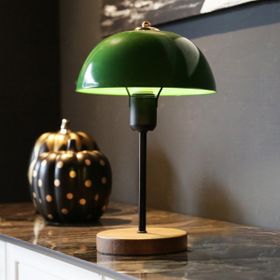 Art&Gift Nort Home Mantar Başlıklı Metal Yeşil Masa Lambası