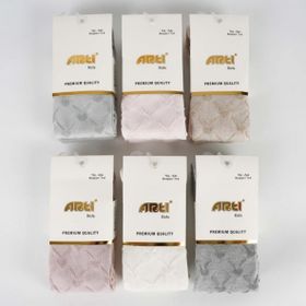 Artı 340023 Asorti Kalp Kabartmalı Kız Çocuk Külotlu Çorap