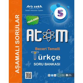 Artı Zeka Yayınları 5. Sınıf Atom Türkçe Aşamalı Soru Bankası