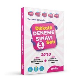 Artıbir Yayınları - 3. Sınıf Dikkatli Deneme Sınavı Seti